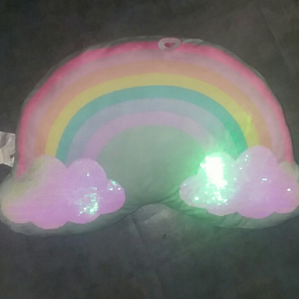 Justice Rainbow Sequin Pillow